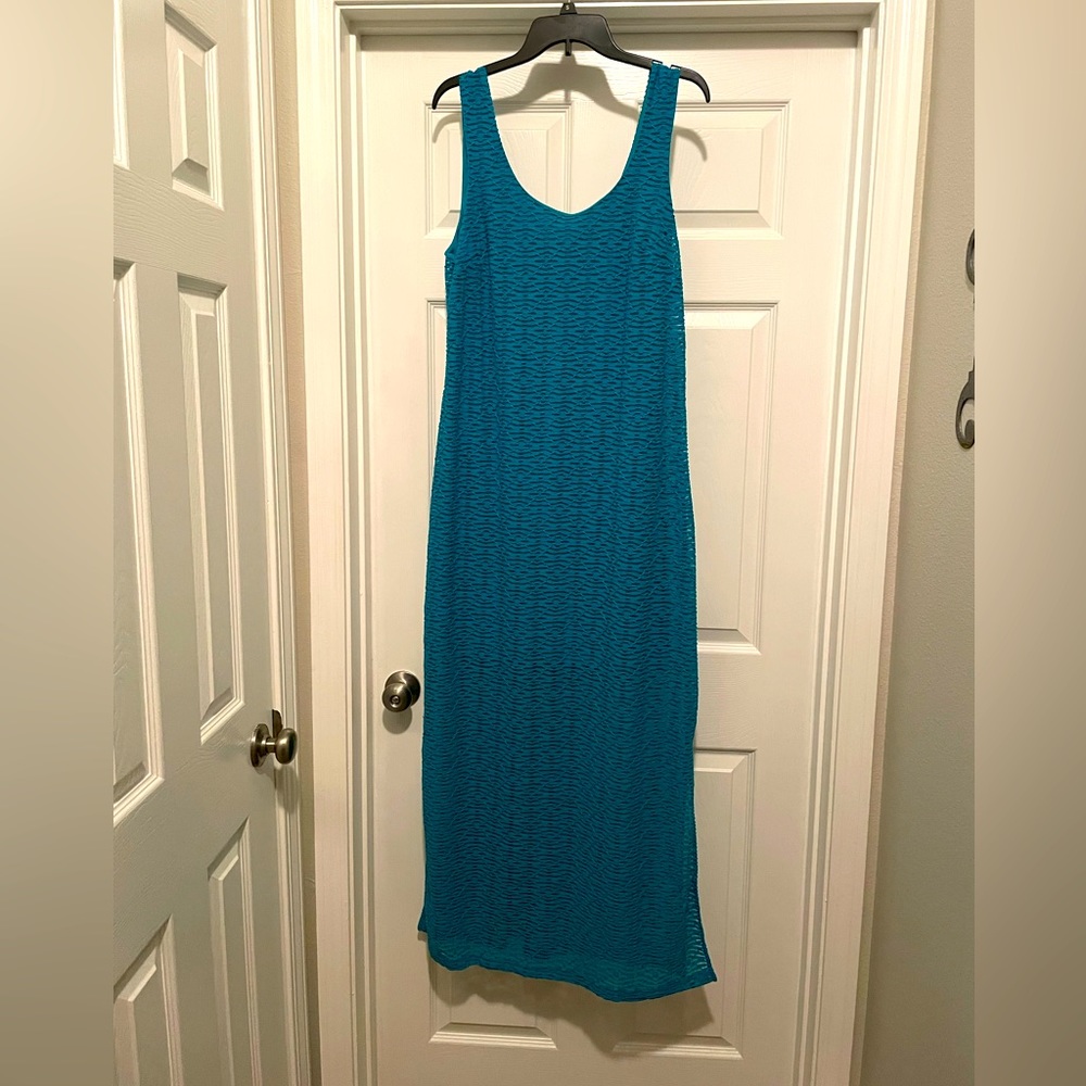 Apt 9 Long Sleeveless Turquoise dress